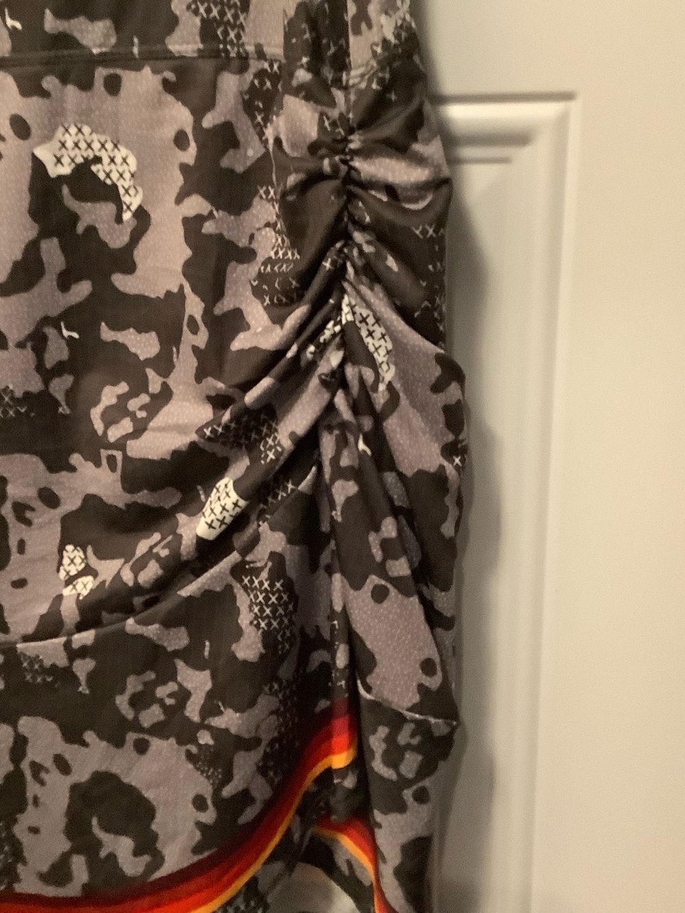 Lucky In Love| Gray and Black Printed Skort Accent Stripe Athleisure Casual - Picture 4 of 11
